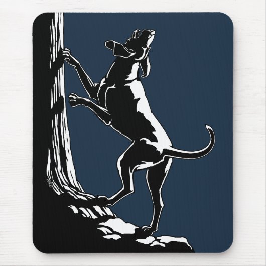 Tapis De Souris Hound Chien Mousepad Chasse Chien Art Dons & Décor (Devant)