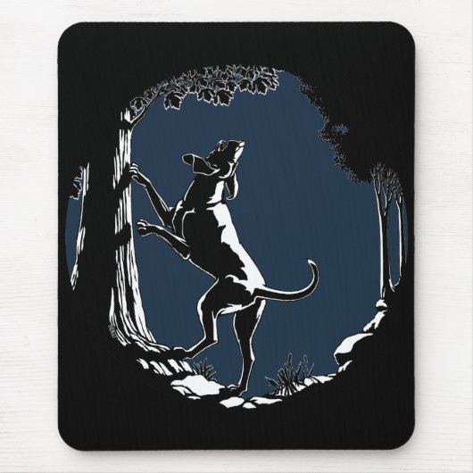 Tapis De Souris Hound Chien Mousepad Chasse Chien Art Dons & Décor (Devant)