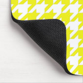 Tapis De Souris Houndstooth élégant au citron (Coin)