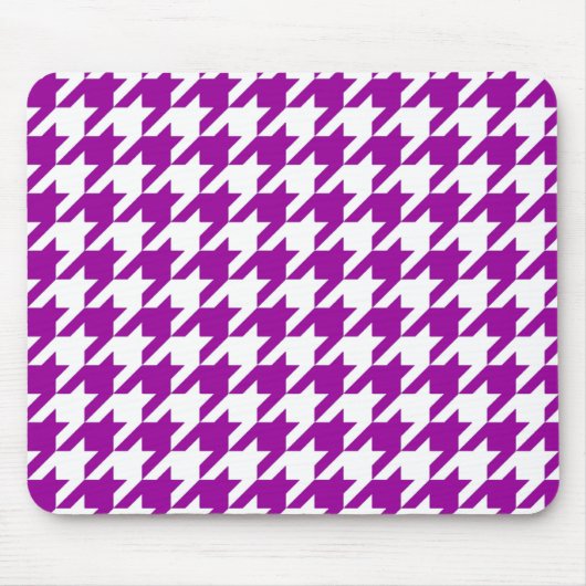 Tapis De Souris Houndstooth Purple Elegant (Devant)