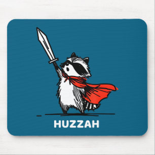 Tapis De Souris Hourra Raton Chevalier Citation de Mème d'Épée Drô
