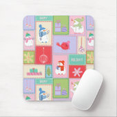 Tapis De Souris Housse iPad timbres de Noël (Avec souris)