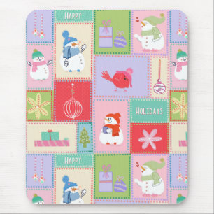 Tapis De Souris Housse iPad timbres de Noël