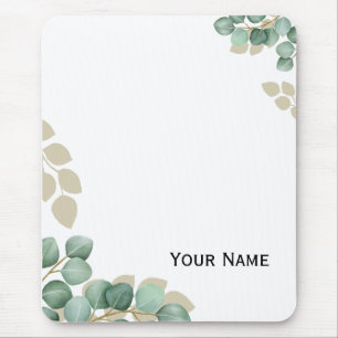 Tapis De Souris Housse pour ordinateur portable Feuilles d'Eucalyp
