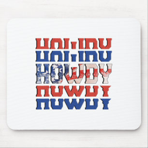 Tapis De Souris Howdy Southern Western Girl Country Cowgirl 4th Of