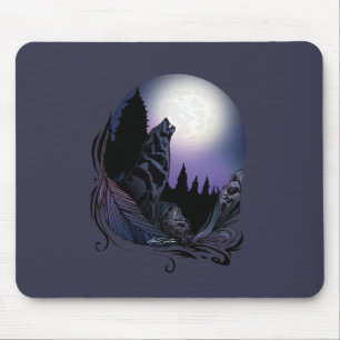 Tapis De Souris Howling Wolf