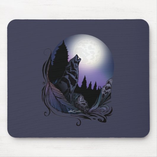 Tapis De Souris Howling Wolf (Devant)