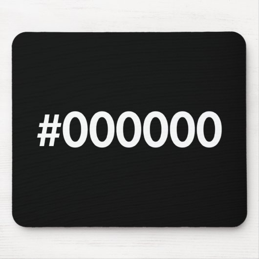 Tapis De Souris HTML RVB noir (Devant)