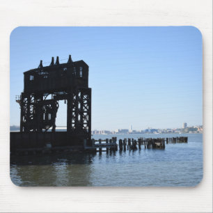 Tapis De Souris Hudson River Dock New York City NYC Photographie