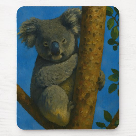 Tapis De Souris Hugger d'arbre - Koala dans la canopée (Devant)