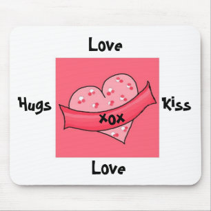 Tapis De Souris Hugs et baisers - mousepad