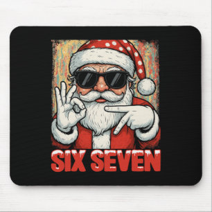 Tapis De Souris Hugvyn drôle six sept mème Noël Santa Cool S