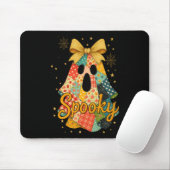 Tapis De Souris Hugvyn Halloween Patchwork Éffrayant Ghost Bow Pre (Avec souris)