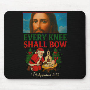 Tapis De Souris Hugvyn Tout Genou Fléchira Santa Jésus Nativité C