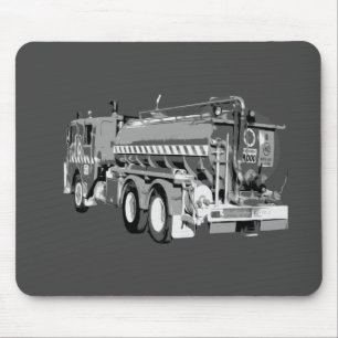 Tapis De Souris Huile de camion-pompier gris peinte,