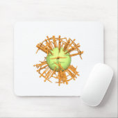 Tapis De Souris Humain abstrait (Avec souris)