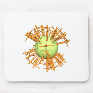 Tapis De Souris Humain abstrait