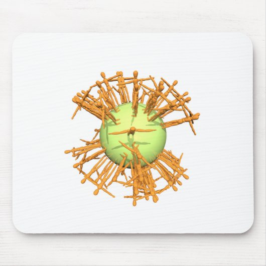 Tapis De Souris Humain abstrait (Devant)