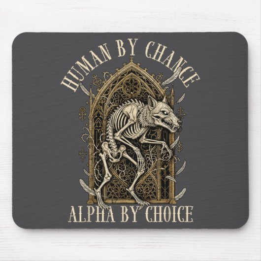 Tapis De Souris Human By Chance Alpha By Choice Alpha Wolf Meme Da (Devant)