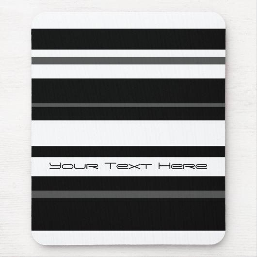 Tapis De Souris Humbug Stripe 'Your Text' mousepad vertical (Devant)