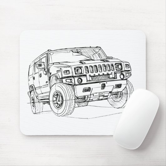 Tapis De Souris Hummer H2 (Avec souris)