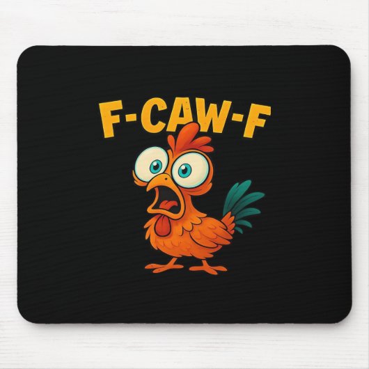Tapis De Souris Humor Funny Crow F-Caw-F Gothic (Devant)