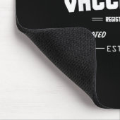 Tapis De Souris Humour amusant vacciné Citation graphique Nu enreg (Coin)