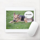 Tapis De Souris Humour berger allemand (Avec souris)