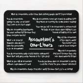 Tapis De Souris Humour comptable plaisante Drôle comptabilité Mous (Devant)