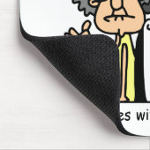 Tapis De Souris Humour d'attitude de maris et d'épouses (Coin)