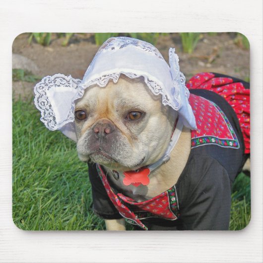 Tapis De Souris Humour de Bulldog français (Devant)