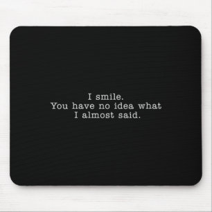 Tapis De Souris Humour de bureau sarcasme citation décolleté en V
