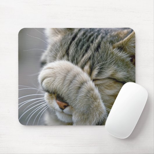 Tapis De Souris Humour de chat tigré (Avec souris)