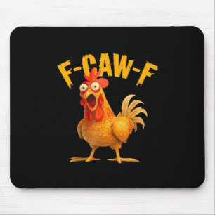 Tapis De Souris Humour de Corbeau F-Caw-F Gothique Drôle Rétro Coo
