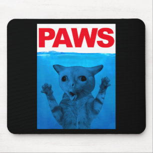 Tapis De Souris Humour de mème de chat de pattes Funny Kitty Lover