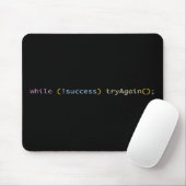 Tapis De Souris Humour de programmeur développeur codage Réessayer (Avec souris)