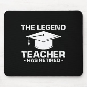 Tapis De Souris Humour de retraite pour les femmes mentors légenda