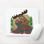 Tapis De Souris Humour d'orignaux (Avec souris)