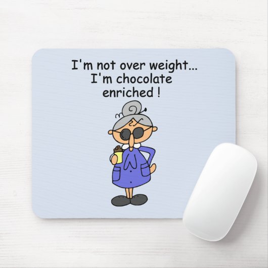 Tapis De Souris Humour enrichi par chocolat (Avec souris)