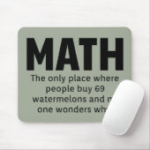 Tapis De Souris Humour mathématique (Avec souris)