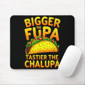 Tapis De Souris Humour noir taco mexicain plus gros le fupa plus s (Avec souris)
