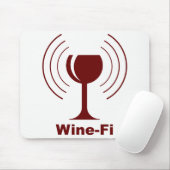 Tapis De Souris Humour Wine-fi (Avec souris)