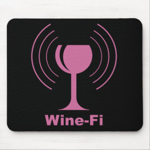 Tapis De Souris Humour Wine-fi