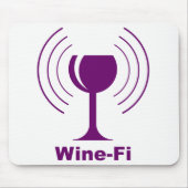 Tapis De Souris Humour Wine-fi (Devant)