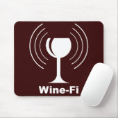 Tapis De Souris Humour Wine-fi (Avec souris)