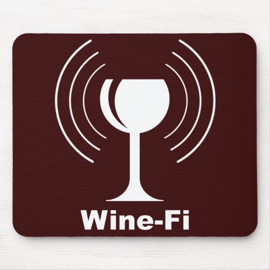 Tapis De Souris Humour Wine-fi (Devant)