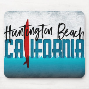 Tapis De Souris Huntington Beach California Surfboard Surf