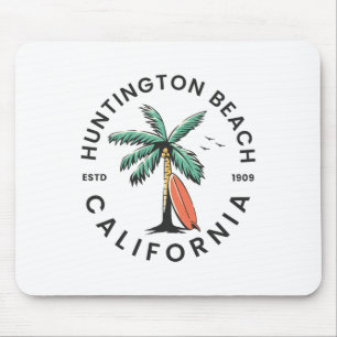 Tapis De Souris Huntington Californie Plage Surf Vacances d'été F