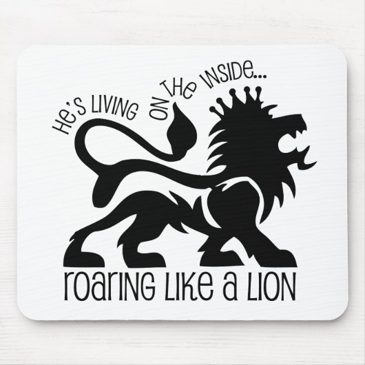 Tapis De Souris Hurlement comme un lion (Devant)