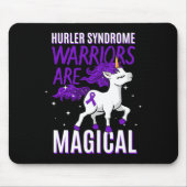 Tapis De Souris Hurler Syndrome Guerrier Sensibilisation Unicorne (Devant)